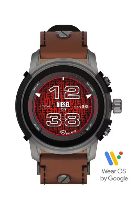 Diesel Gen 6 Griffed Brown Smartwatch DZT2043 | Luxury wrist watches