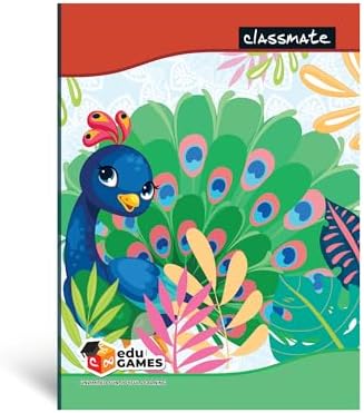 Classmate Notebook | 172 Pages | Single Line | 24.0cm x 18.0cm | Pack of 4 | Ruled Notebook for School Students Visit the Classmate Store