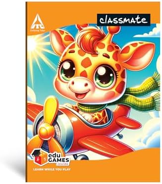 Classmate Notebook | 172 Pages | Single Line | 19.0cm x 15.5cm | Pack of 5 | Short Size Ruled Notebook for School Students Visit the Classmate Store