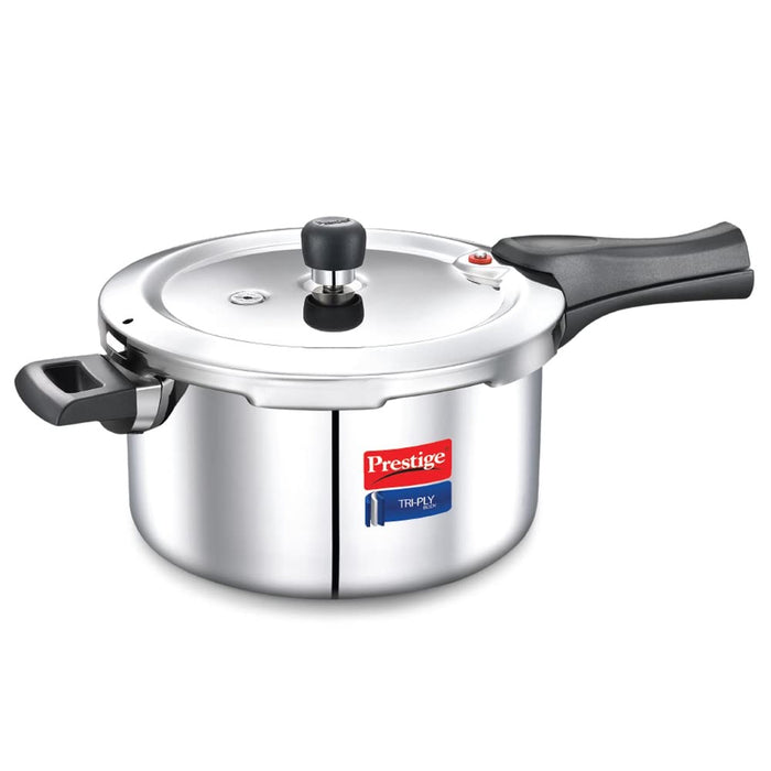 Prestige Svachh Triply 5 Litre, Silver Outer Lid Pressure Cooker (Aluminium) | Eachdaykart