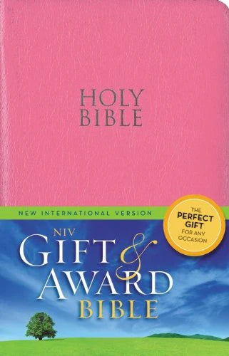 Niv, Gift and Award Bible, Leather-Look, Pink, Red Letter Edition, Comfort Print: New International Version, Pink, Leather-Look, Gift and Award