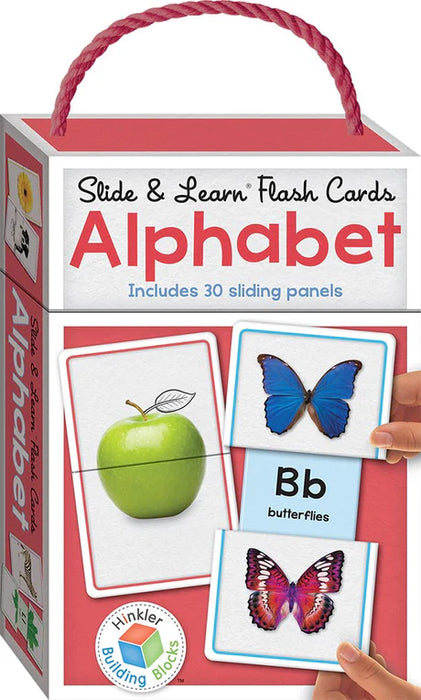 Building Blocks Slide & Learn Flashcards Alphabet by Pty Ltd Hinkler in Hardcover