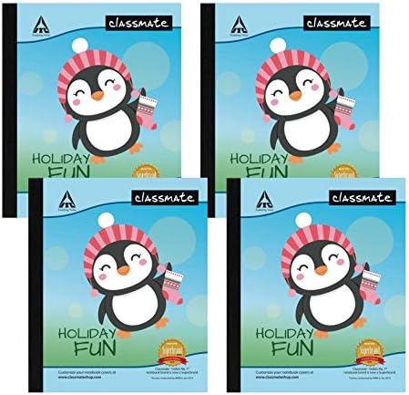 Classmate Notebook - Single Line, 172 Pages, 190 mm x 155 mm - Pack Of 4 Visit the Classmate Store