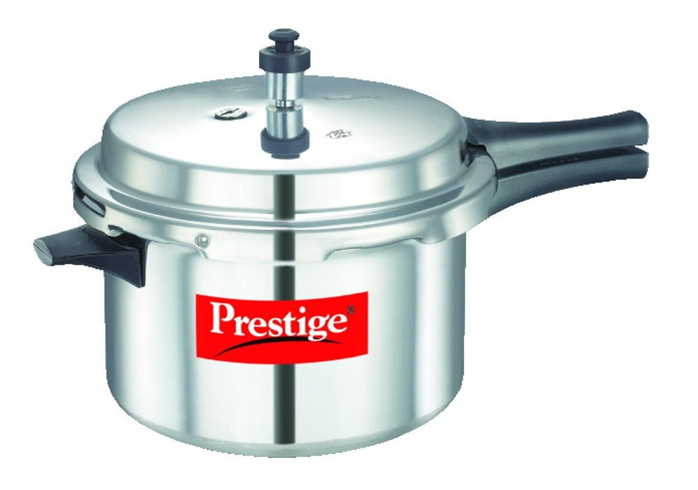 Prestige Popular Aluminium Outer Lid Pressure Cooker, 5.5 Litres, Silver, 5.5 Liter | Eachdaykart