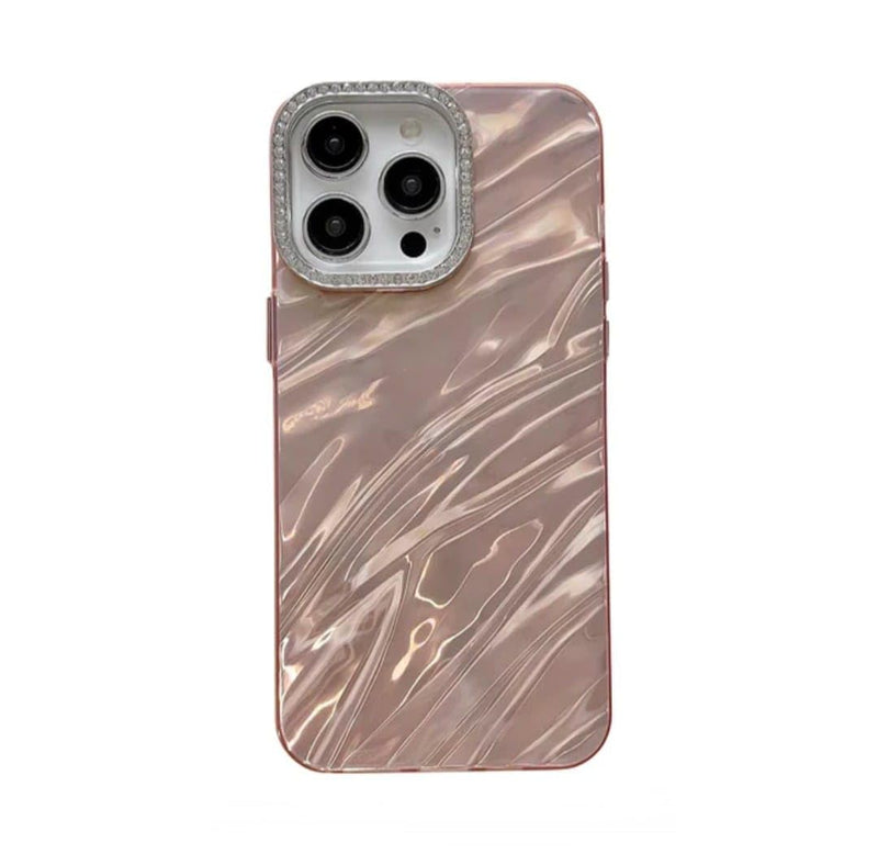 Twikka Compatible with iPhone 16 Pro Stylish Glitter Shockproof Case (Pink)