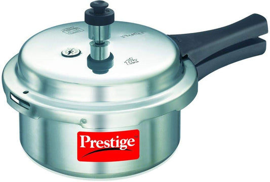 Prestige Popular Virgin Aluminium Outer Lid Pressure Cooker, 2 L (Silver)
