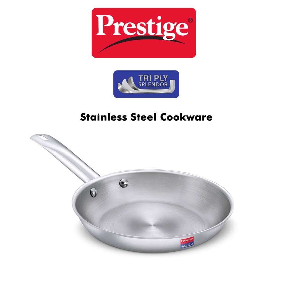 Prestige Tri-Ply Splendor 26 cm Stainless Steel Fry Pan Without Lid