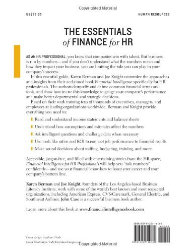 Financial Intelligence For HR Professionals: What You Really Need by Karen Berman