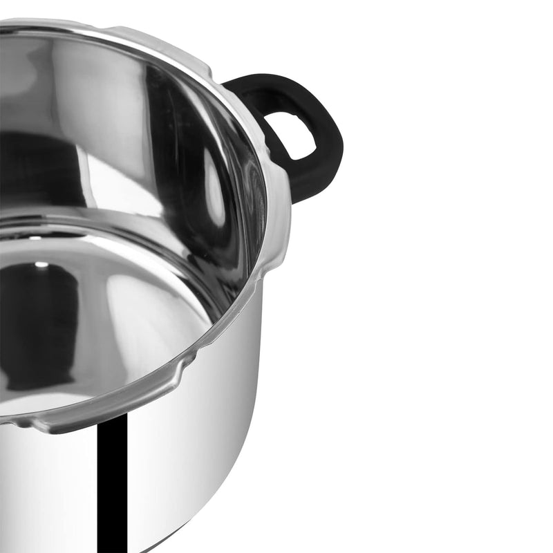 Prestige 6.5 litres deluxe alpha svachh induction base outer lid stainless steel pressure cooker