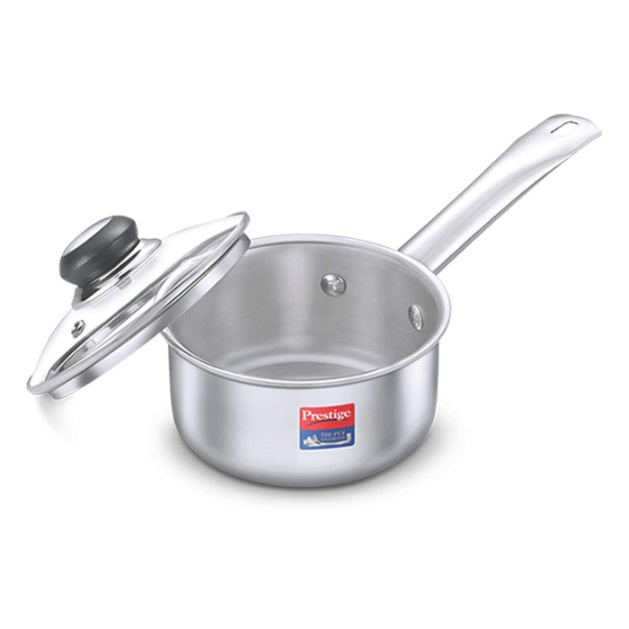 Prestige Tri Ply Splendor Sauce Pan, 180mm, 2 litres