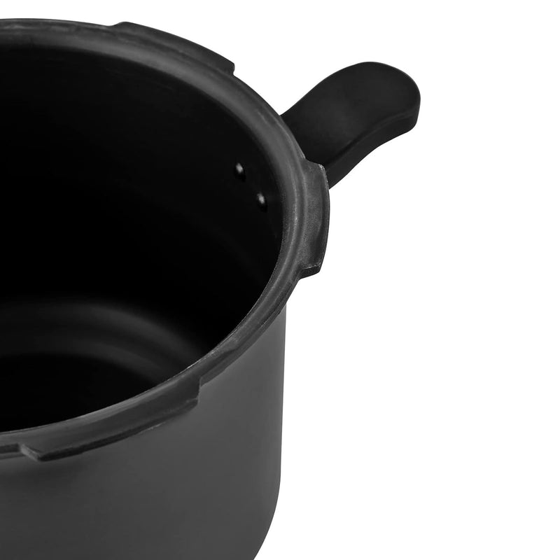 Prestige 5 litres svachh induction base outer lid hard anodized pressure cooker black