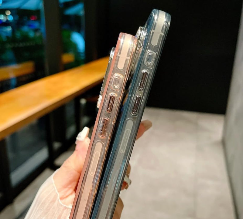 Twikka Compatible with iPhone 16 Pro Stylish Glitter Shockproof Case (Pink)