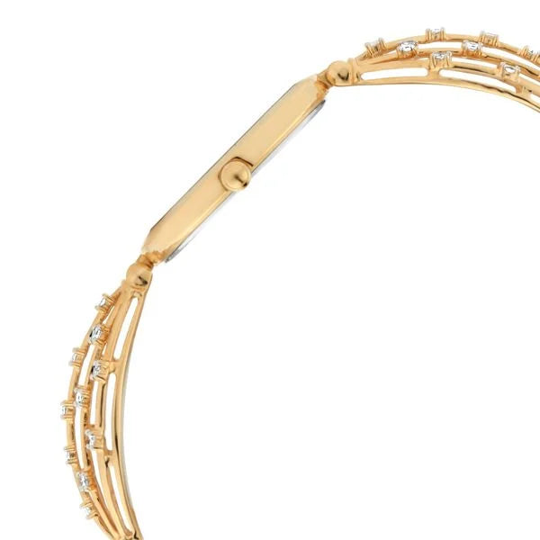 Titan Nebula Ashvi 18k Gold Analog with Princess-cut Diamond Bracelet Watch for Women