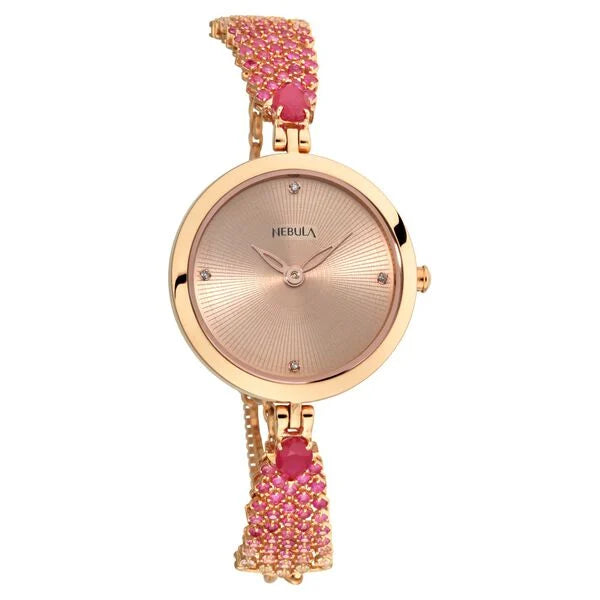 Titan Nebula Ashvi Quartz Analog 18 Karat Solid Gold Watch for Women