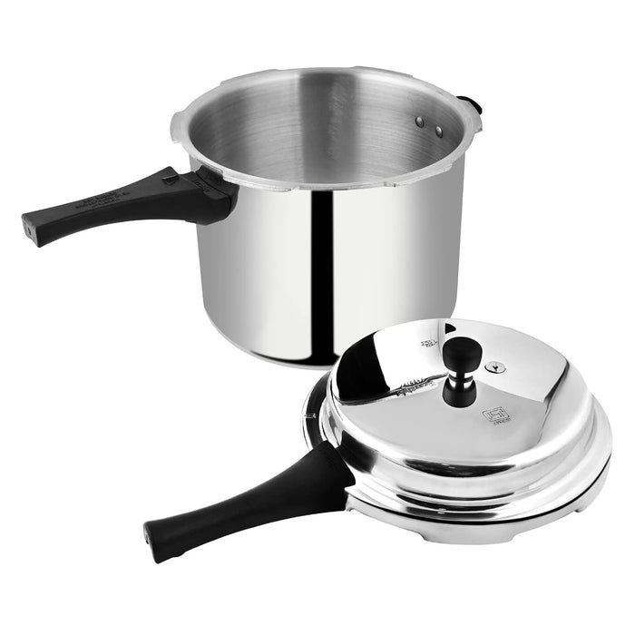 Prestige Popular Aluminium Outer Lid Pressure Cooker, 5.5 Litres, Silver, 5.5 Liter | Eachdaykart