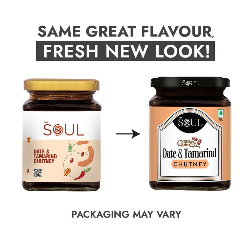 Soul Date and Tamarind Chutney 325 Grams - Handcrafted Fusion of Sweetness and Tanginess