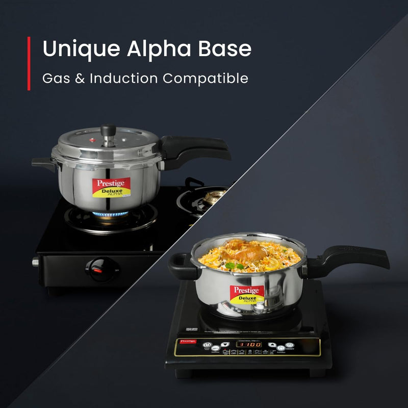 Prestige 3l Svachh Deluxe Alpha Schnellkochtopf aus Edelstahl