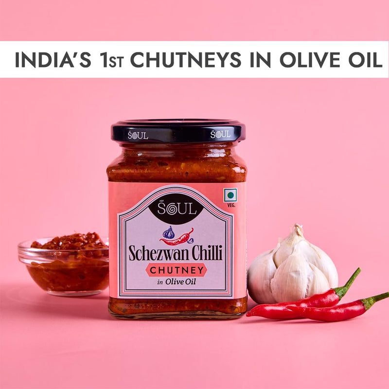 ADF Soul Chilli Chutney in Olive Oil 265 Grams-Schezwan