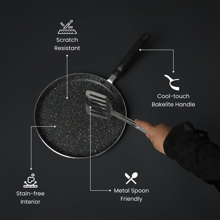 Prestige Omega Deluxe 25cm Granite Dosa Tawa