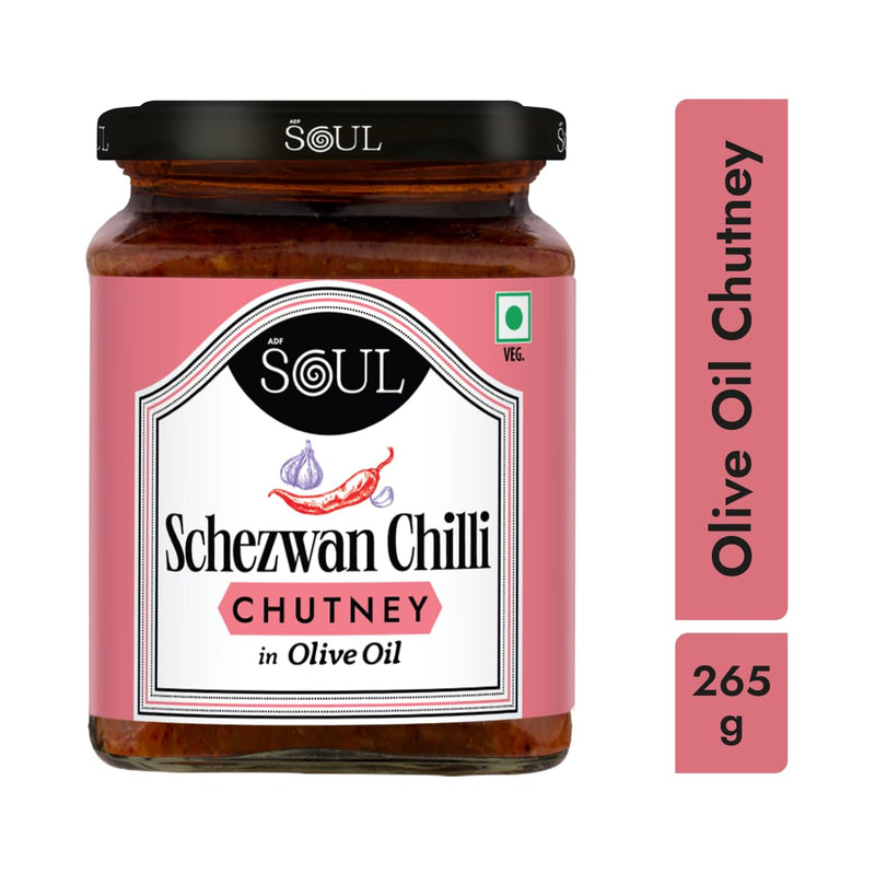 ADF Soul Chilli Chutney in Olive Oil 265 Grams-Schezwan