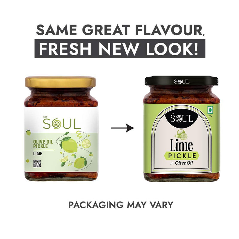 Soul Lime Pickle in Olive Oil 275 Grams