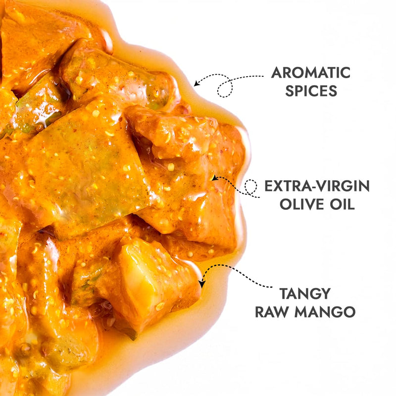 Soul Mango Pickle in Olive Oil 265 Grams - A Tangy Delight Made with Olive Oil