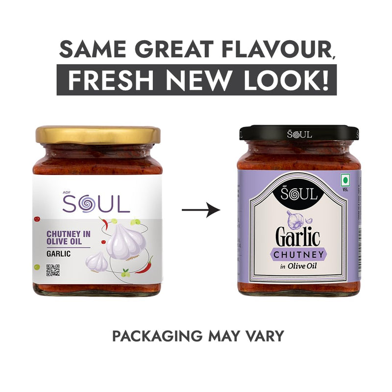 Soul Garlic Chutney in Olive Oil 275 Grams - A Flavorful Blend for Every Dish