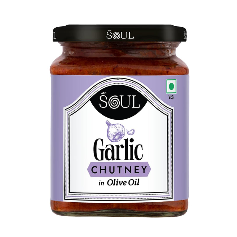 Soul Garlic Chutney in Olive Oil 275 Grams - A Flavorful Blend for Every Dish