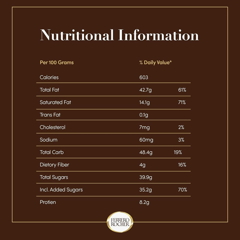 Ferrero Rocher Chocolates 30 Pieces 375 Grams