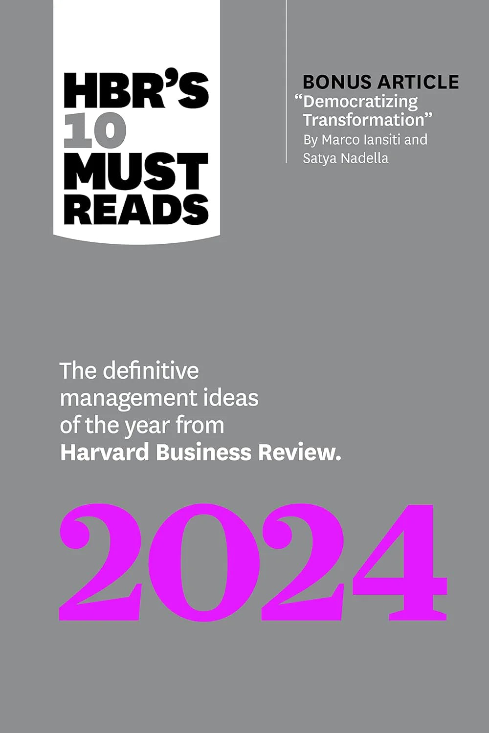 HBR's 10 Must Reads 2024 by Harvard Business Review