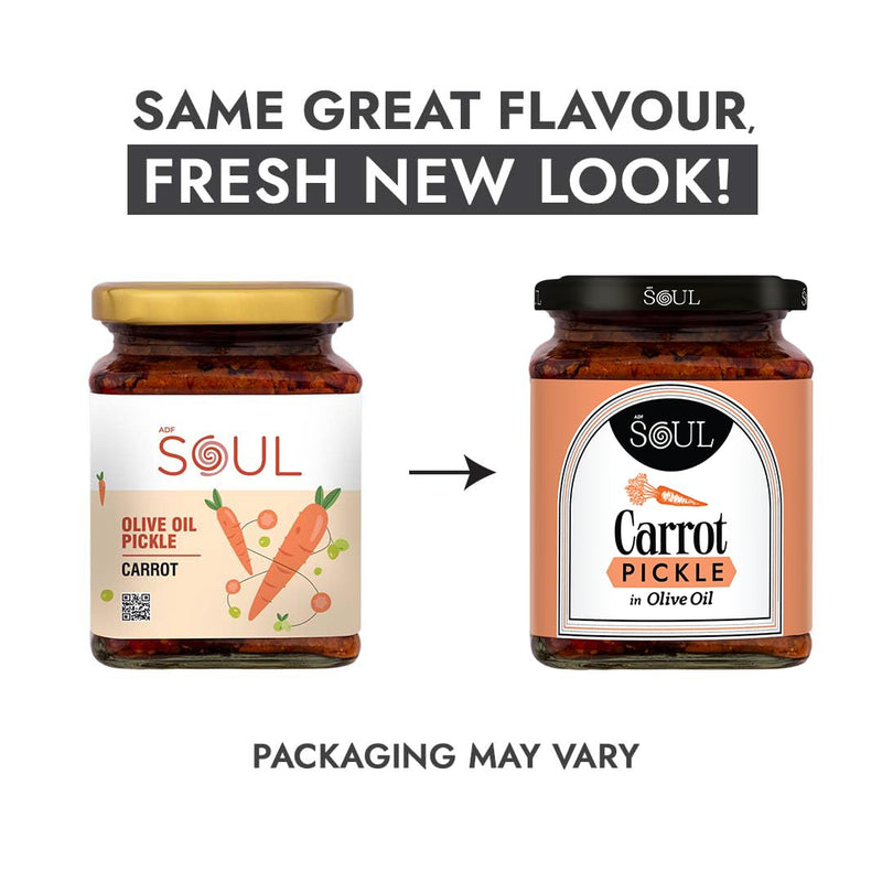 Soul Carrot Pickle in Olive Oil 265 Grams - A Flavorful Fusion Infused with Premium Olive Oil