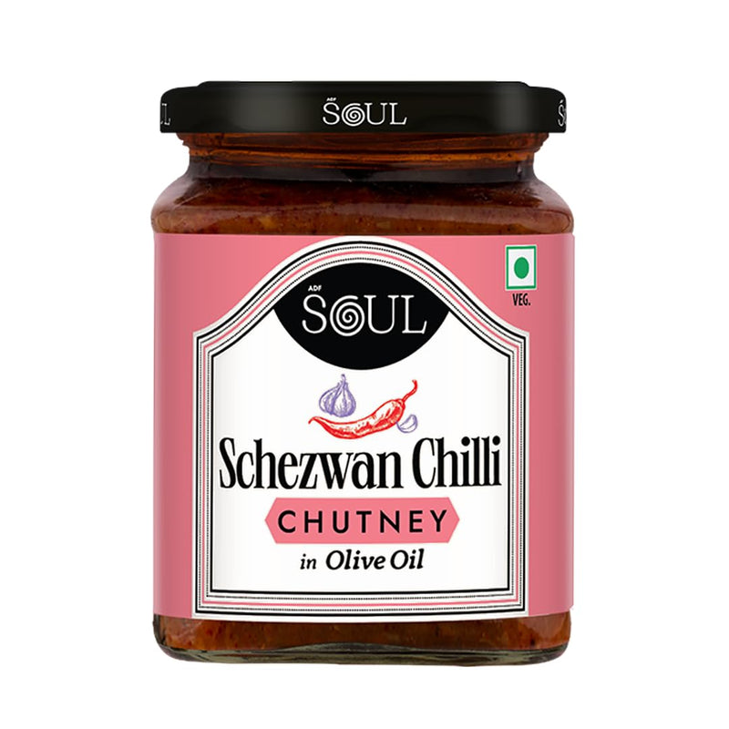 ADF Soul Chilli Chutney in Olive Oil 265 Grams-Schezwan