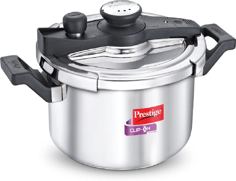 Prestige 5 Litre Svachh Clip-on Induction Base Outer Lid Stainless Steel Pressure Cooker