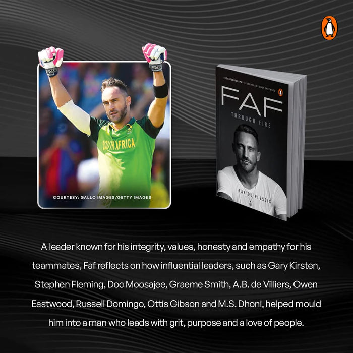 Faf Through Fire : An Autobiography by Faf Du Plessis in Paperback