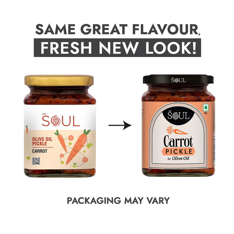 Soul Carrot Pickle in Olive Oil 265 Grams - A Flavorful Fusion Infused with Premium Olive Oil