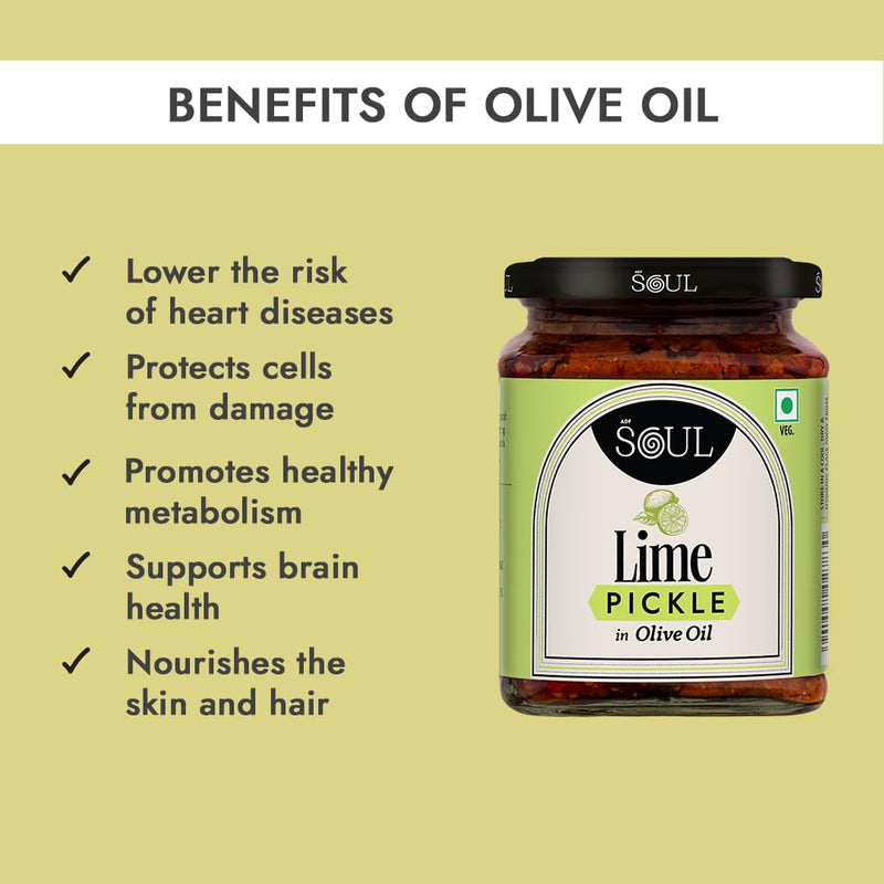 Soul Lime Pickle in Olive Oil 275 Grams