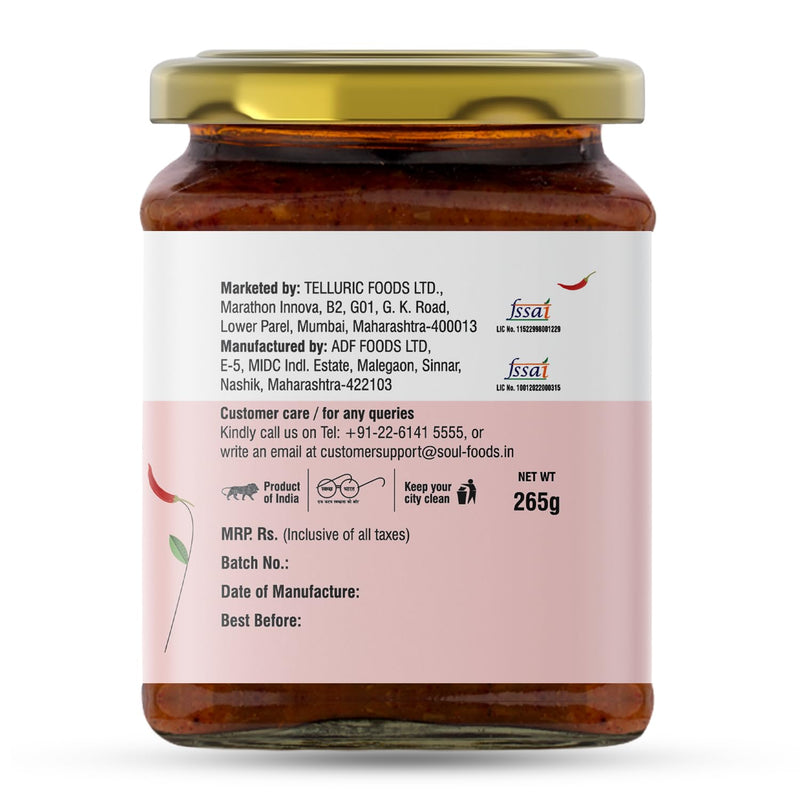 ADF Soul Chilli Chutney in Olive Oil 265 Grams-Schezwan