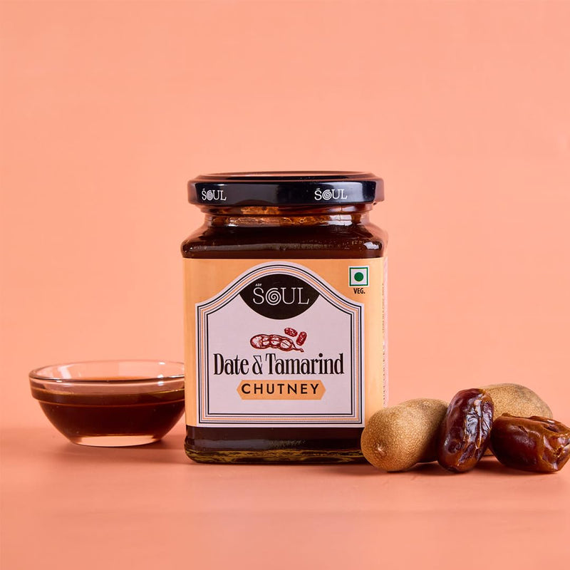 Soul Date and Tamarind Chutney 325 Grams - Handcrafted Fusion of Sweetness and Tanginess