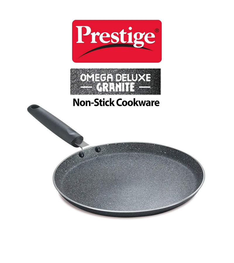 Prestige Omega Deluxe Granite Dosa Tawa | Black | 30cm