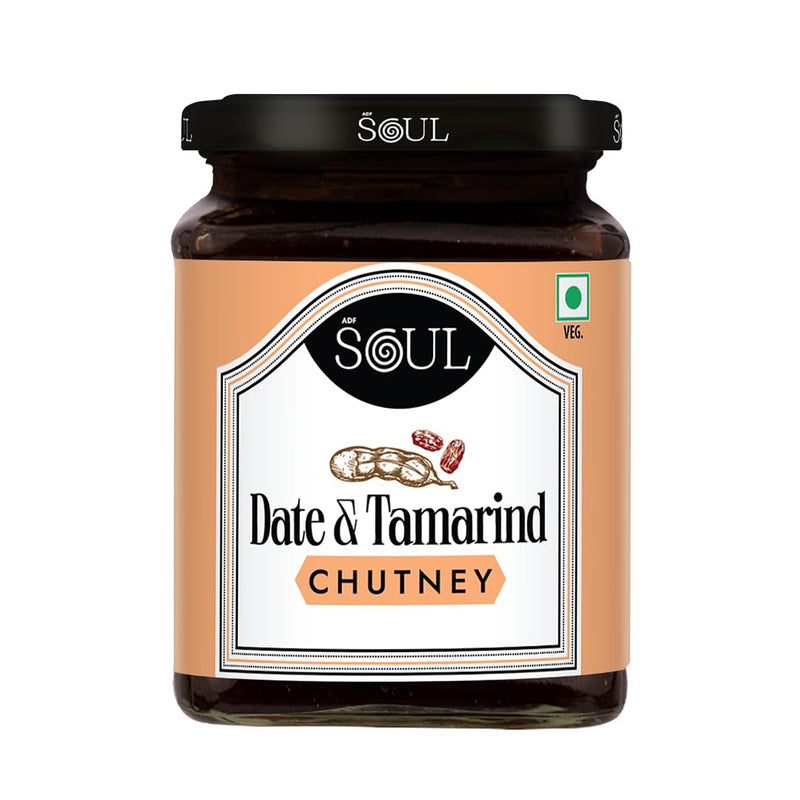 Soul Date and Tamarind Chutney 325 Grams - Handcrafted Fusion of Sweetness and Tanginess