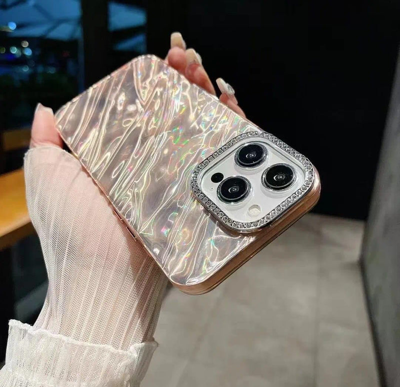 Twikka Compatible with iPhone 16 Pro Stylish Glitter Shockproof Case (Pink)