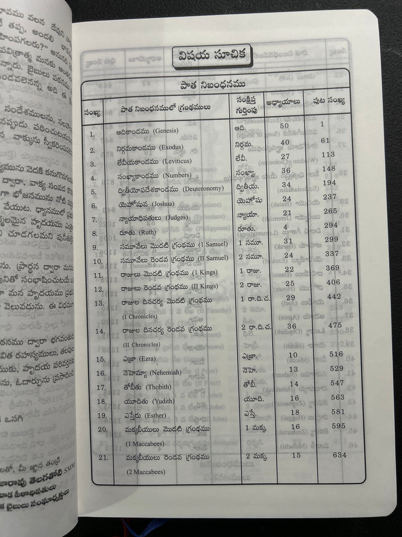 Catholic Telugu Bible (Pavitra Grandhamu) – Pink Leather Bound, Indexed, 2023