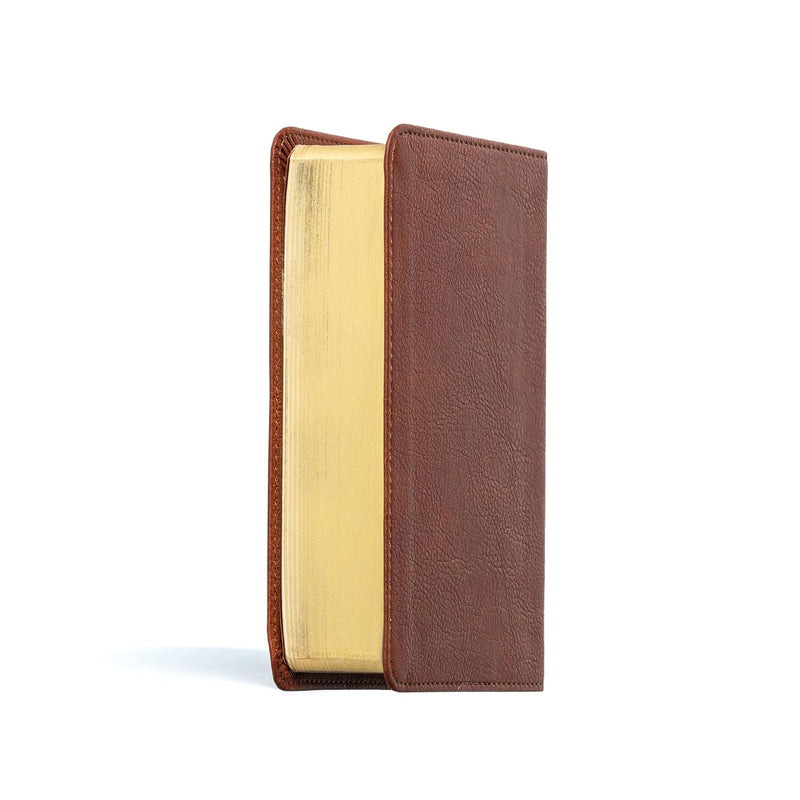 : KJV Großdruck-Kompaktreferenzbibel, Burnt Sienna Leather Touch von Holman Bible Publishers