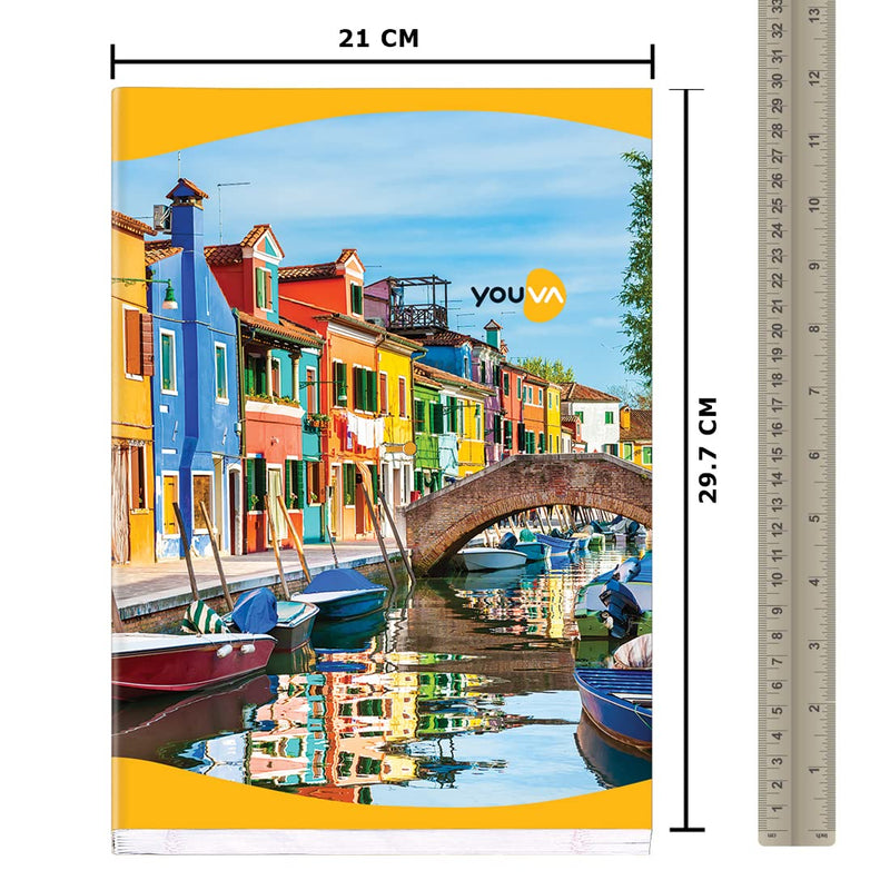 Navneet YOUVA Soft Bound Long Notebook - 388 Pages (Pack of 4)