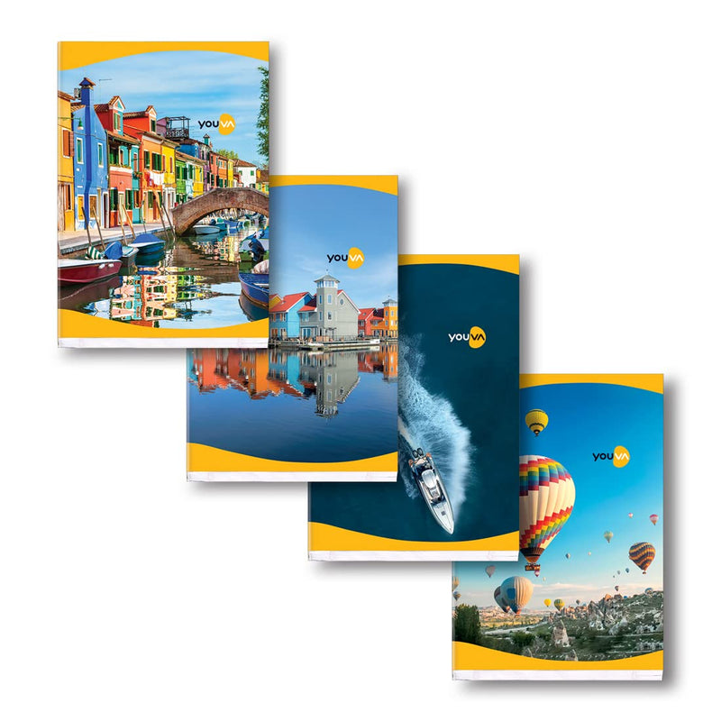 Navneet YOUVA Soft Bound Long Notebook - 388 Pages (Pack of 4)