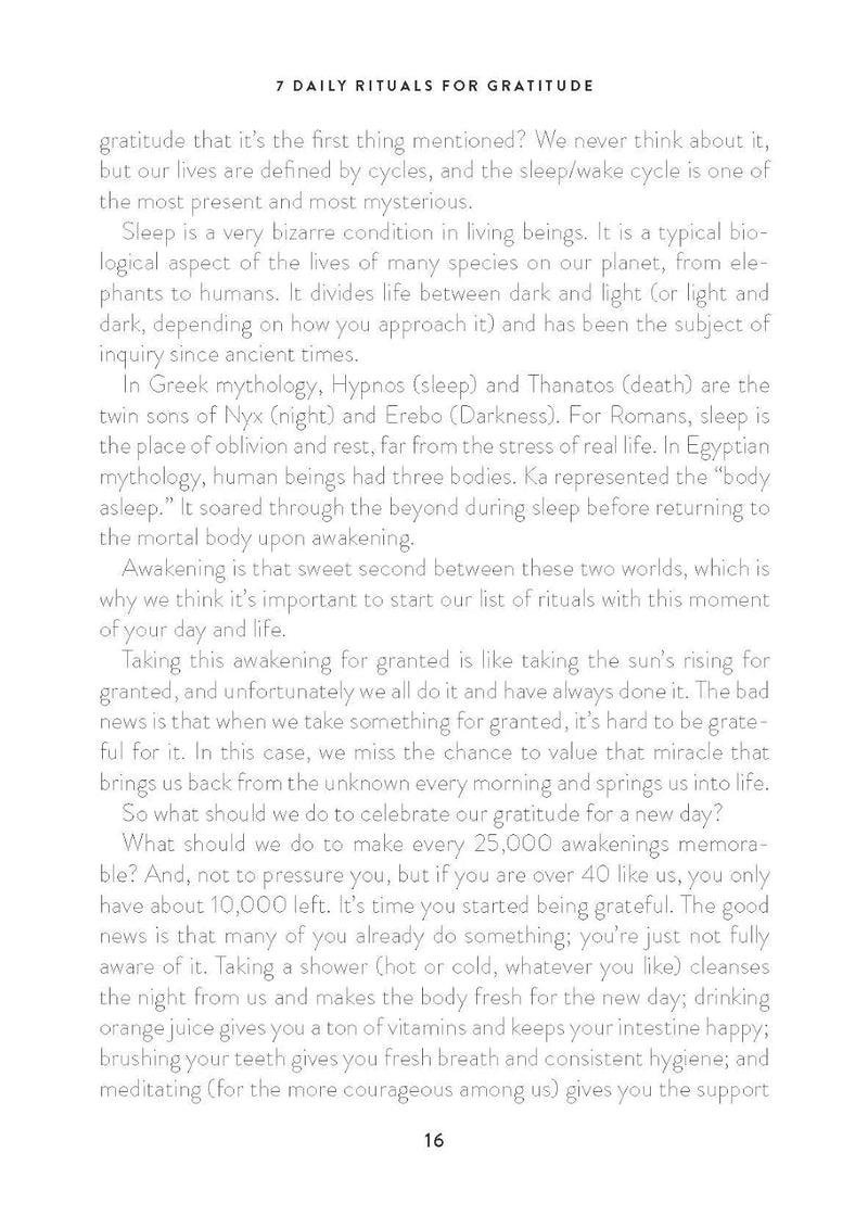 7 Daily Rituals for Gratitude by Federica Avanzi in Hardcover