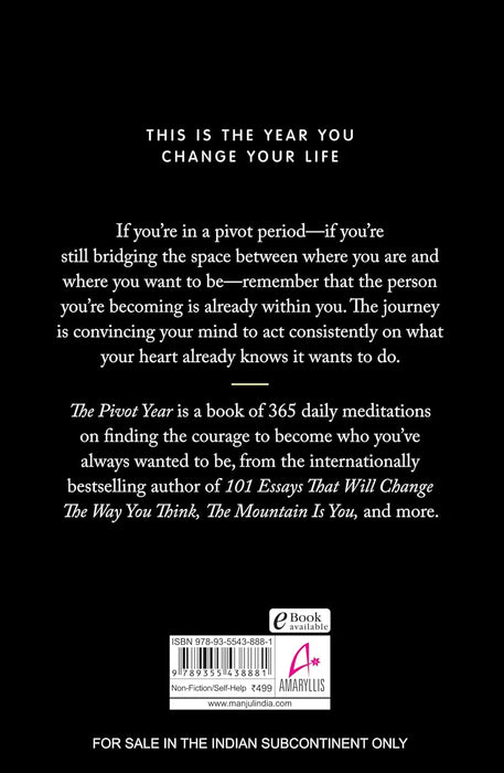 The Pivot Year: 365 Days To Become The Person You Truly Want To Be by Brianna Wiest in Paperback