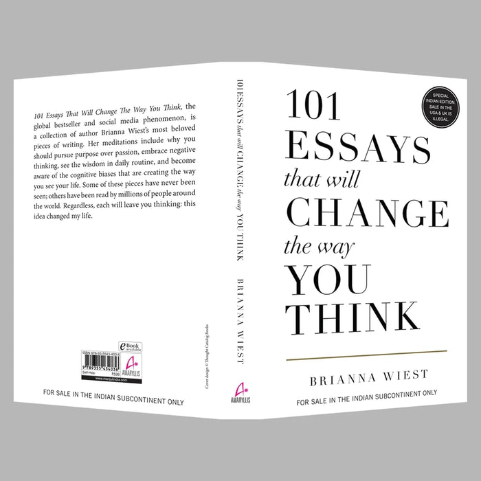 101 Essays That Will Change The Way You Think by Brianna Wiest in Paperback