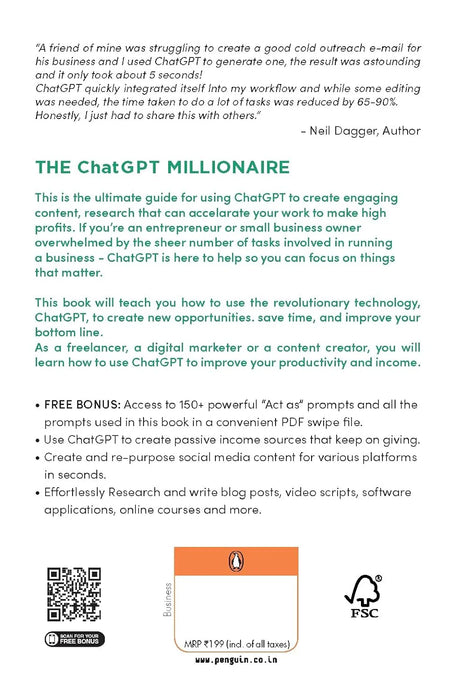 The Chatgptmillionaire: Making Money Online Has Never Been This Easy by Neil Dagger