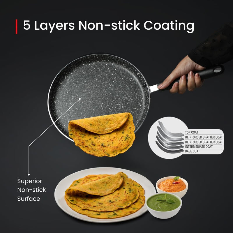 Prestige Omega Deluxe 25 cm Granit-Dosa-Tawa 